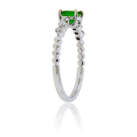 Green Tsavorite Garnet & Diamond Ring - Park City Jewelers