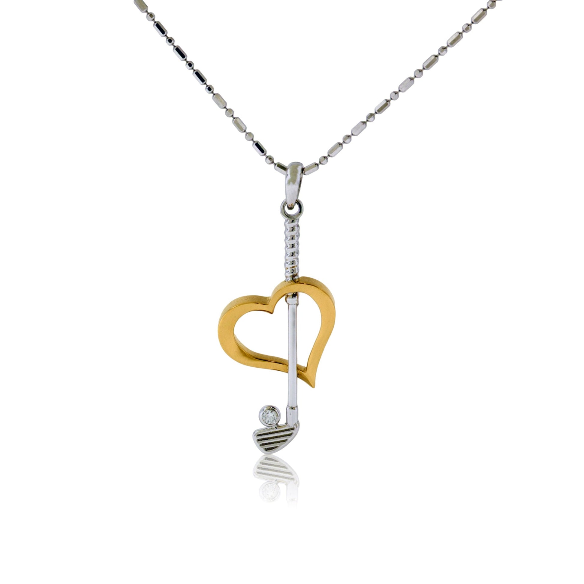 I Love Golf Diamond Pendant - Park City Jewelers