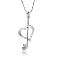 I Love Golf Diamond Pendant - Park City Jewelers