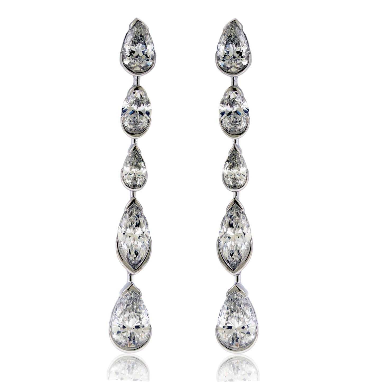 Lab Grown Dangle Diamond Earrings - Park City Jewelers