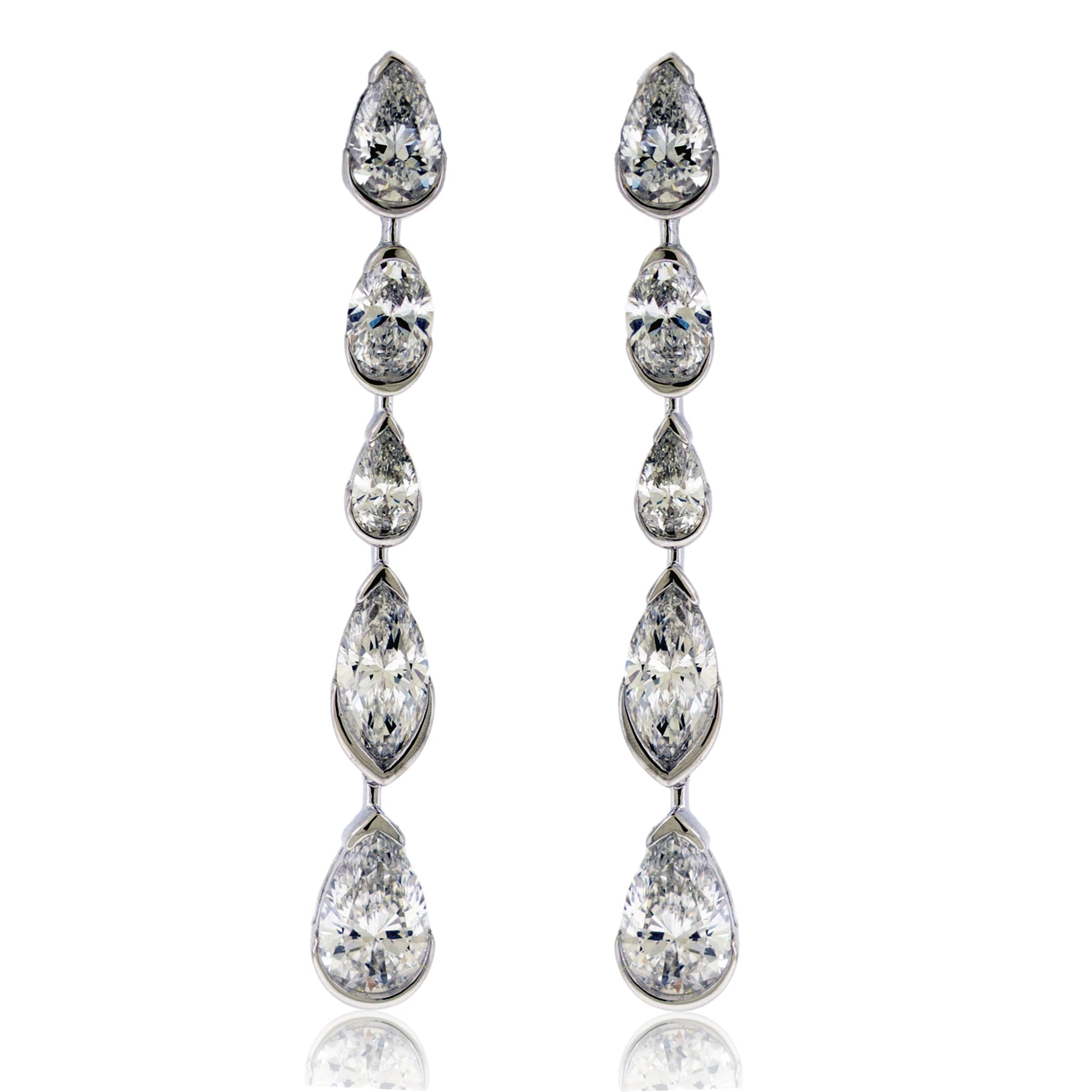 Lab Grown Dangle Diamond Earrings - Park City Jewelers