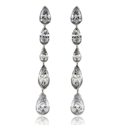 Lab Grown Dangle Diamond Earrings - Park City Jewelers