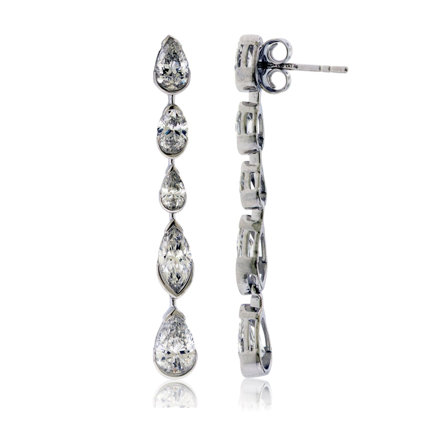 Lab Grown Dangle Diamond Earrings - Park City Jewelers