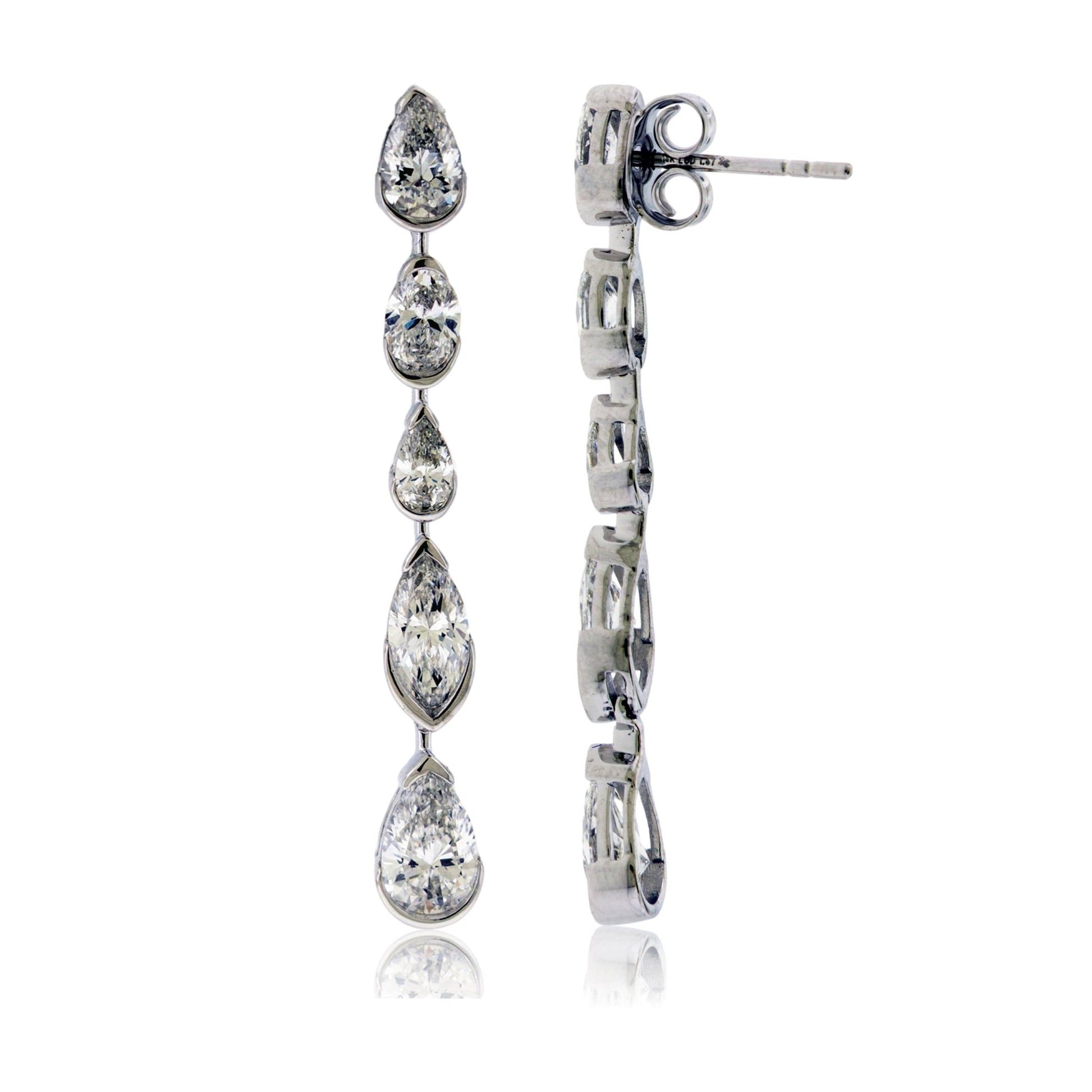 Lab Grown Dangle Diamond Earrings - Park City Jewelers