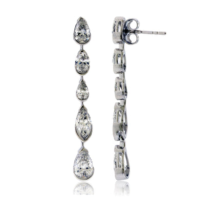 Lab Grown Dangle Diamond Earrings - Park City Jewelers