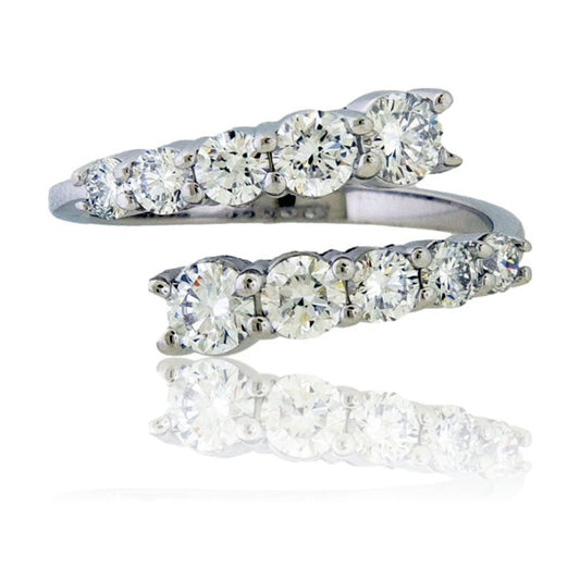 Lab Grown Diamond Bypass Ring - Park City Jewelers