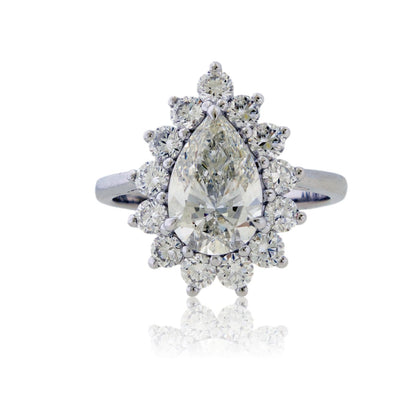 Lab Grown Diamond Pear LG Diamond Ring - Park City Jewelers