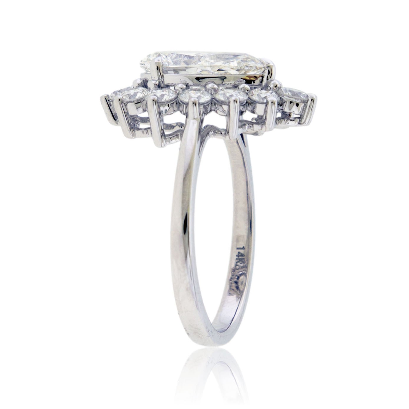 Lab Grown Diamond Pear LG Diamond Ring - Park City Jewelers
