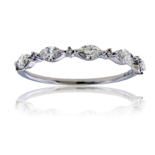 Marquise and Round Diamond Band - Park City Jewelers