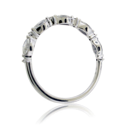 Marquise and Round Diamond Band - Park City Jewelers
