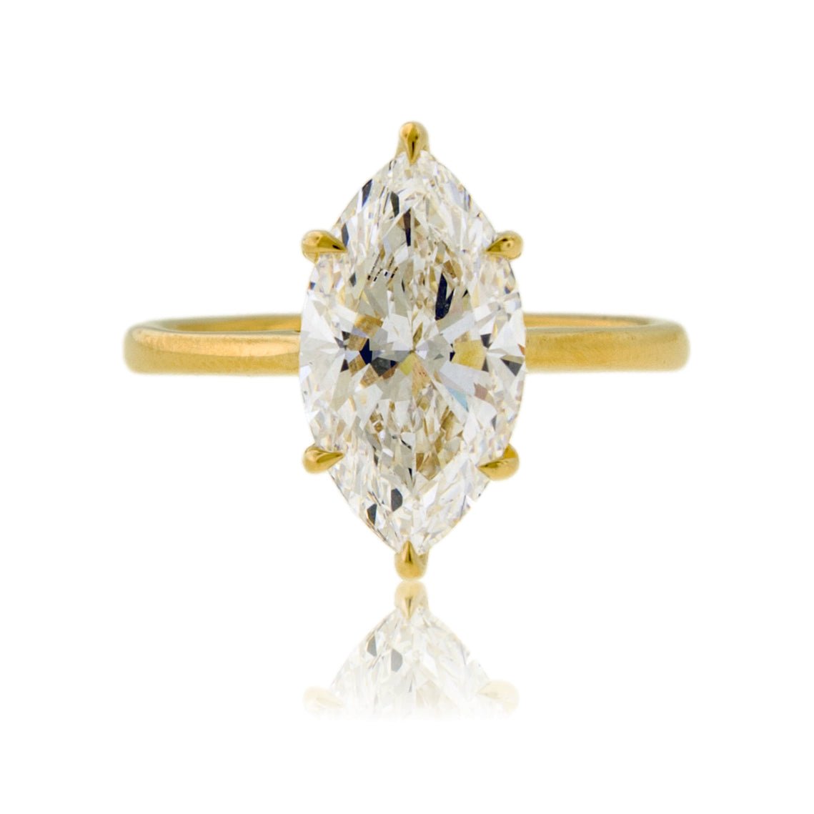 Marquise LGD Solitaire Lab Grown Diamond Ring - Park City Jewelers