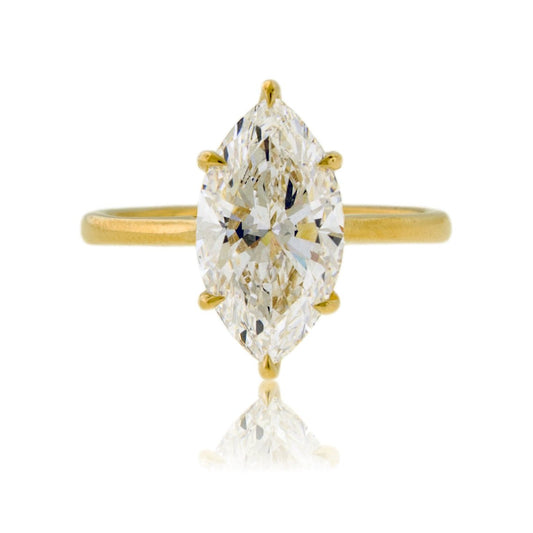 Marquise LGD Solitaire Lab Grown Diamond Ring - Park City Jewelers