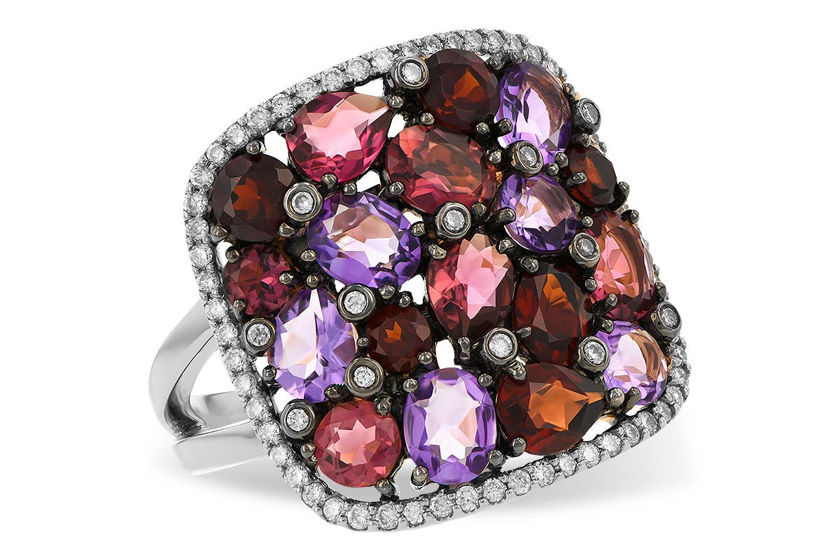 Mixed Gemstone Cluster Ring - Park City Jewelers