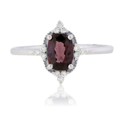 Natural Spinel and Diamond Ring - Park City Jewelers