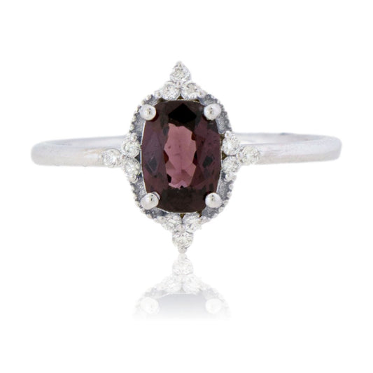 Natural Spinel and Diamond Ring - Park City Jewelers