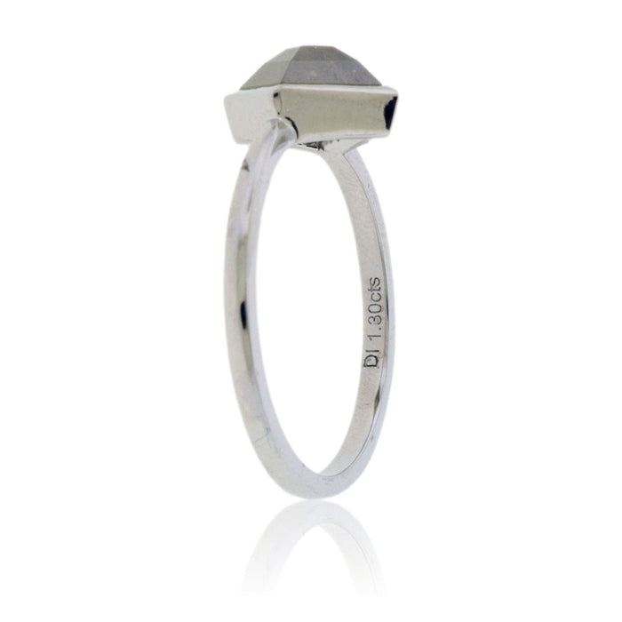 Natural Yellow Diamond Bezel Solitaire Ring - Park City Jewelers