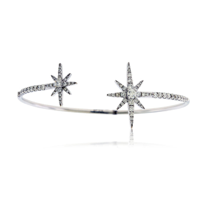 Open Center Diamond Double Star Bracelet - Park City Jewelers