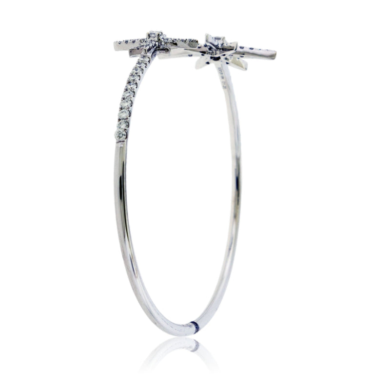 Open Center Diamond Double Star Bracelet - Park City Jewelers