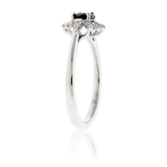 Oval Alexandrite & Diamond Classic Style Halo Ring - Park City Jewelers