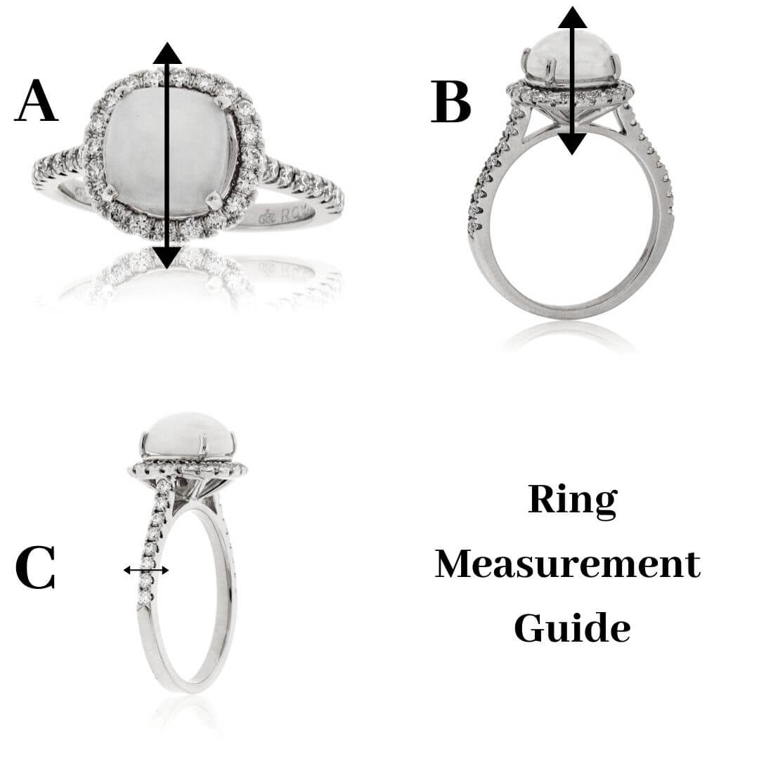 Oval Sapphire & Diamond Accented Scalloped Ring - Park City Jewelers