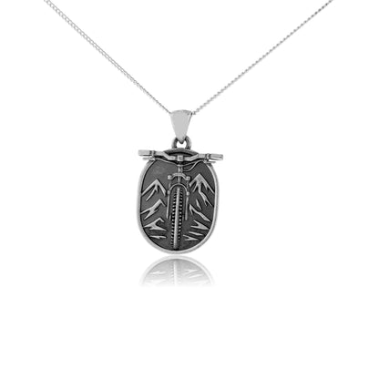 Oval Style Mountain Bike Pendant - Park City Jewelers