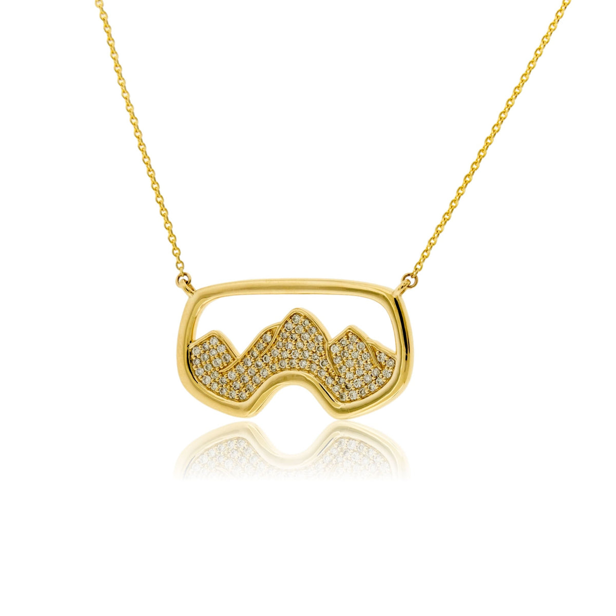 Pave Diamond Goggle Necklace - Park City Jewelers