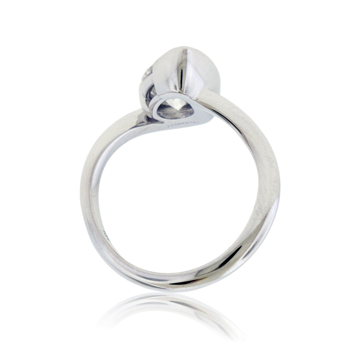 Pear LGD Half Bezel Ring - Park City Jewelers