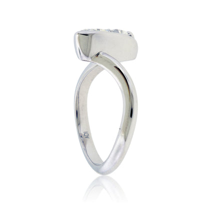Pear LGD Half Bezel Ring - Park City Jewelers