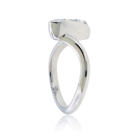 Pear LGD Half Bezel Ring - Park City Jewelers