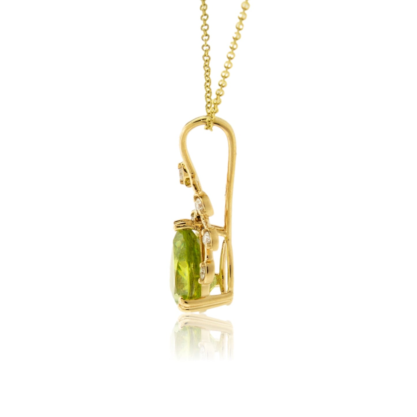 Peridot & Diamond Pendant - Park City Jewelers