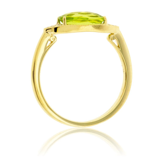 Peridot & Diamond Ring - Park City Jewelers
