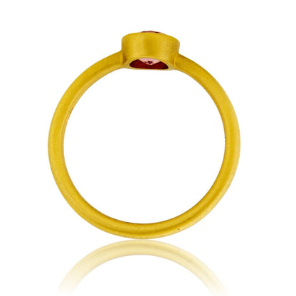 Pink Sapphire Bezel Ring - Park City Jewelers