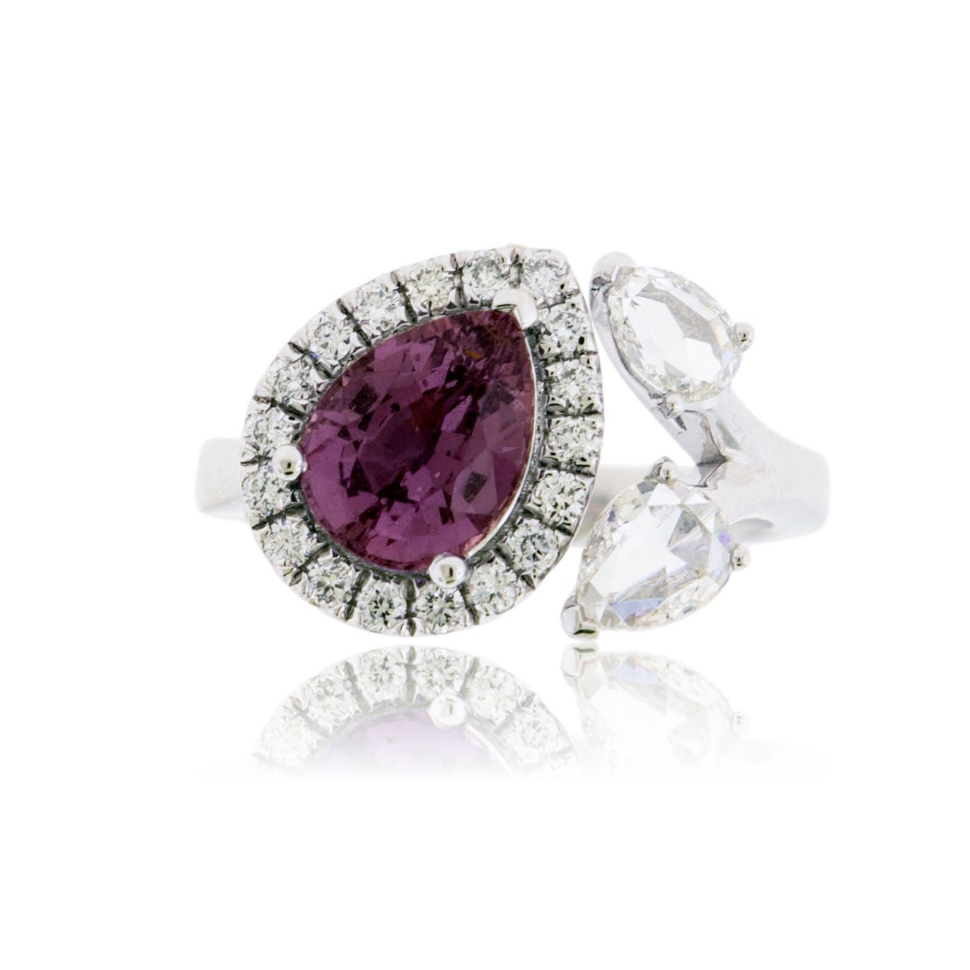 Platinum Pink Purple Sapphire & Diamond Ring - Park City Jewelers