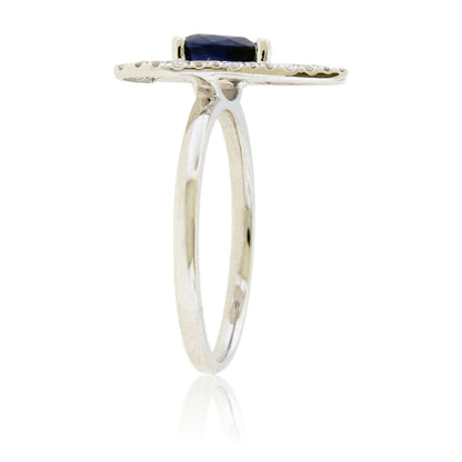 Sapphire and Diamond Heart Ring - Park City Jewelers