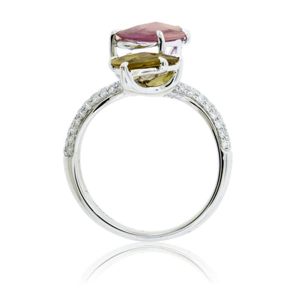 Sapphire Slice & Diamond Accented Ring - Park City Jewelers