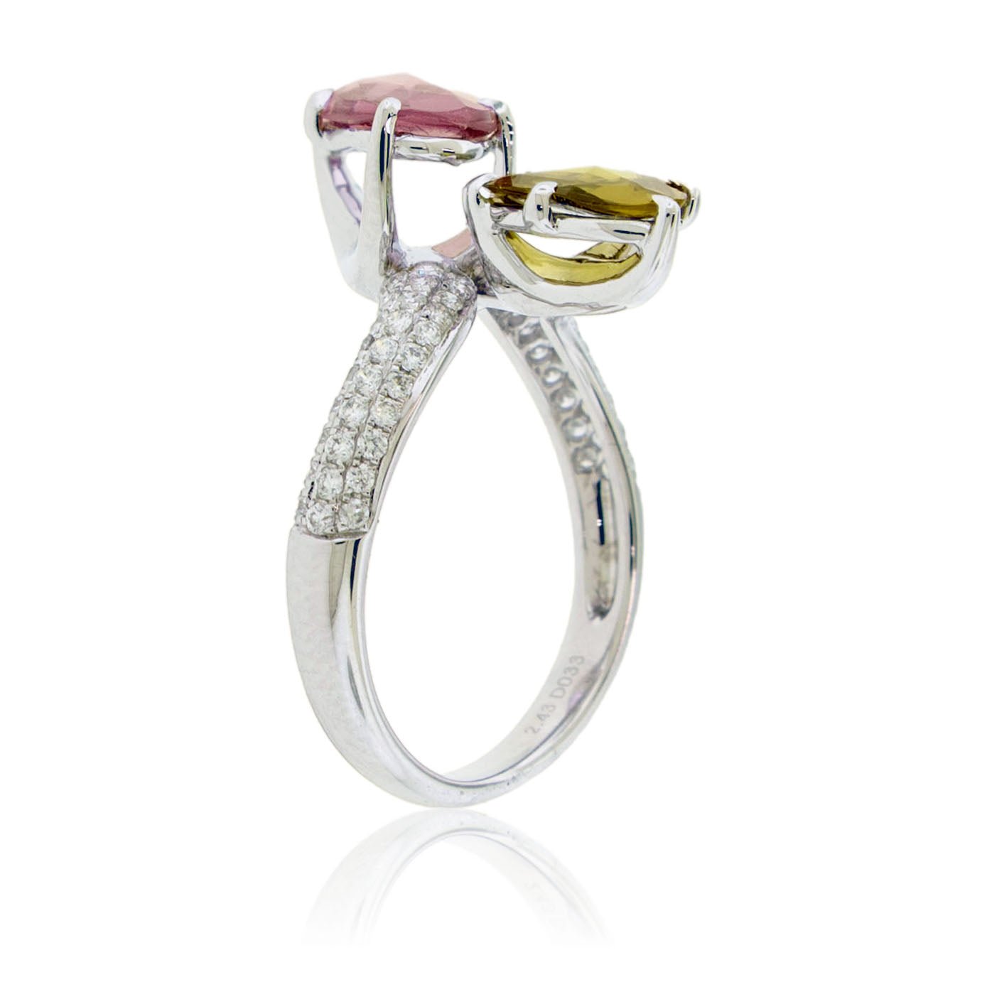 Sapphire Slice & Diamond Accented Ring - Park City Jewelers