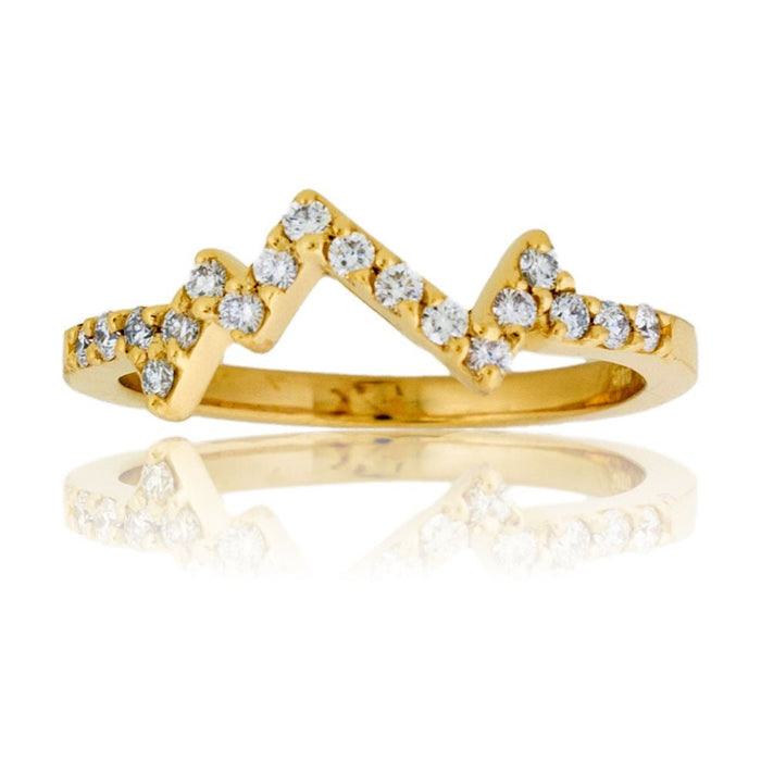 Stackable Mountain Diamond Ring - Park City Jewelers