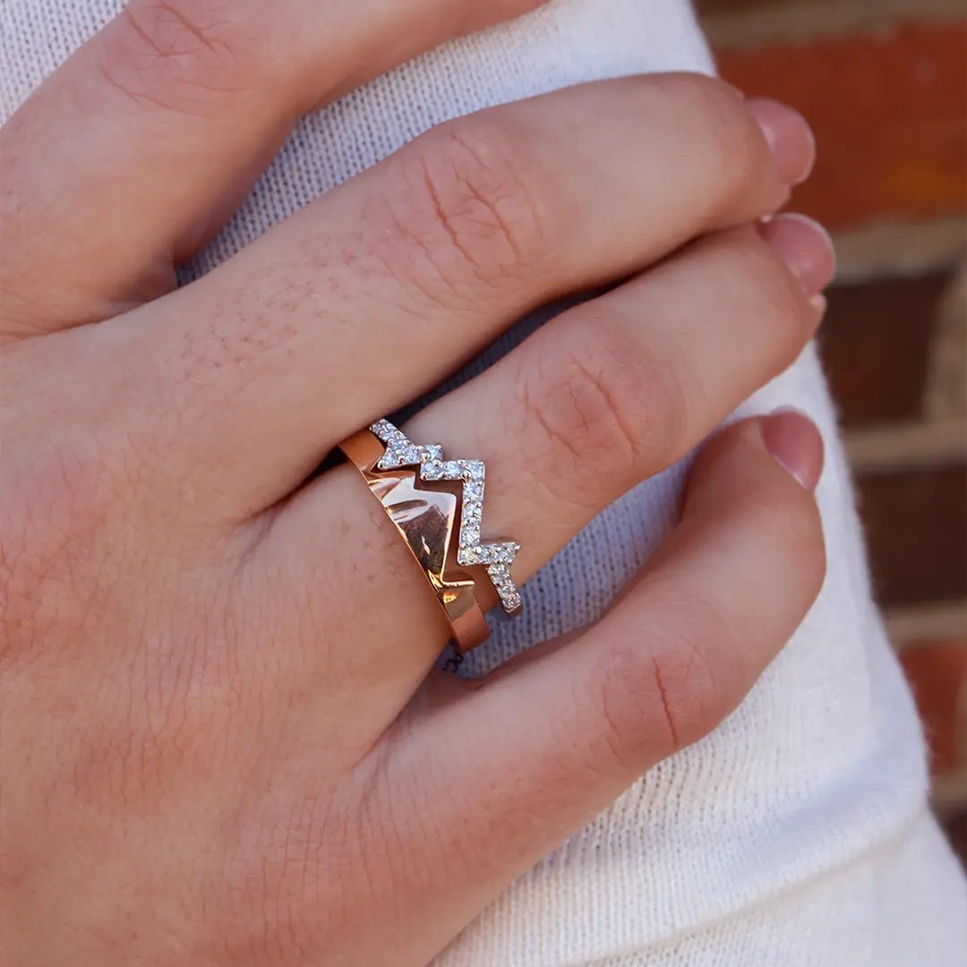 Stackable Mountain Diamond Ring - Park City Jewelers