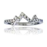 Stackable Mountain Diamond Ring - Park City Jewelers