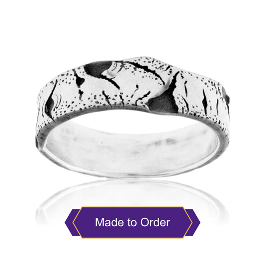 Sterling Silver Aspen Branch Ring - Park City Jewelers