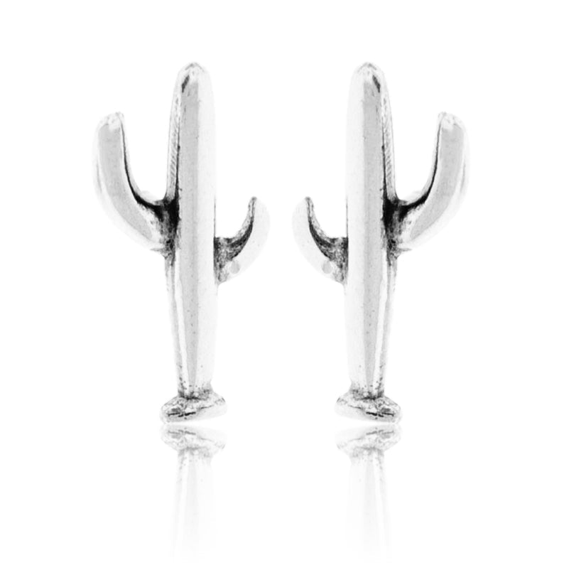 Sterling Silver Cactus Post Earrings - Park City Jewelers