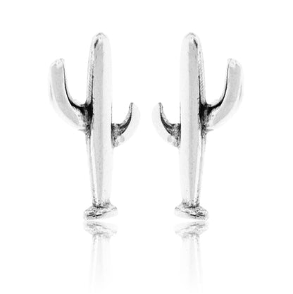 Sterling Silver Cactus Post Earrings - Park City Jewelers