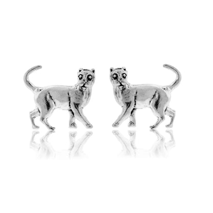 Sterling Silver Cat Stud Earrings - Park City Jewelers