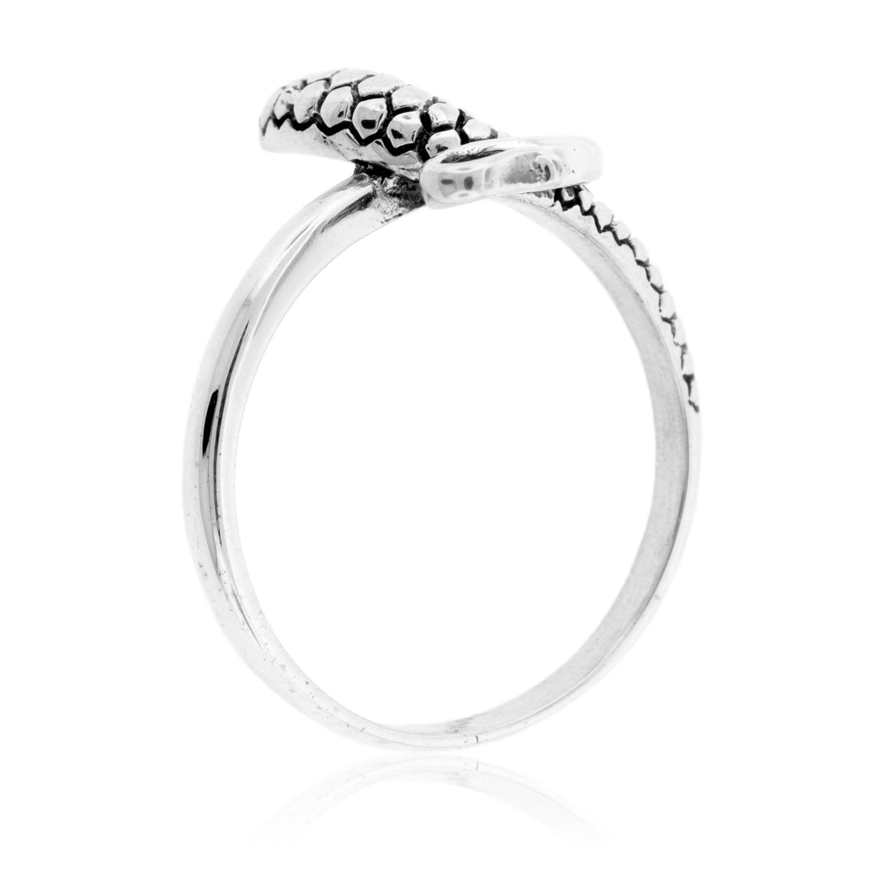 Sterling Silver Coiled Snake Ring - Park City Jewelers