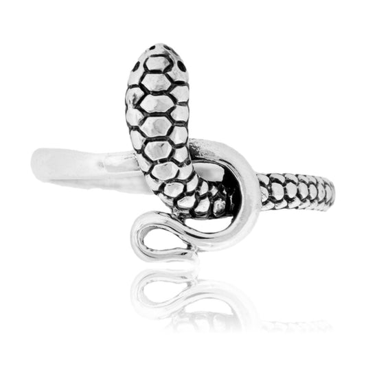 Sterling Silver Coiled Snake Ring - Park City Jewelers