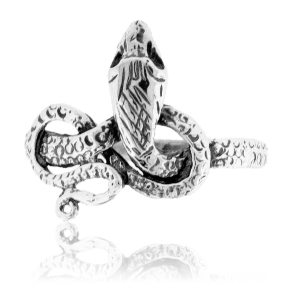Sterling Silver Coiled Snake Ring - Park City Jewelers