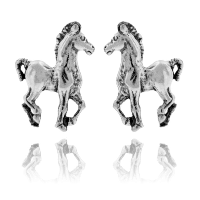 Sterling Silver Colt Stud Earrings - Park City Jewelers