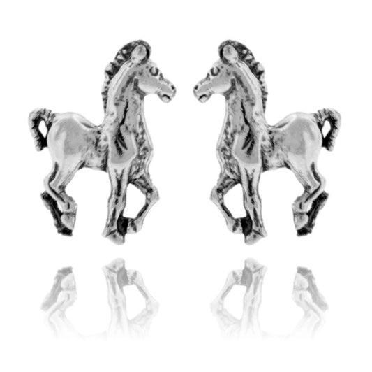 Sterling Silver Colt Stud Earrings - Park City Jewelers