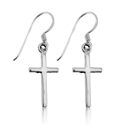 Sterling Silver Cross Dangle Earrings - Park City Jewelers