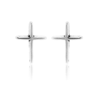 Sterling Silver Cross Post Earrings - Park City Jewelers